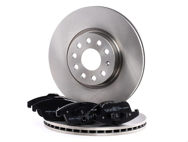 OEM JZW615301H RIDEX Kit de discos de freno y pastillas 3405B0282 para VOLKSWAGEN, SEAT, AUDI, SKODA, CUPRA