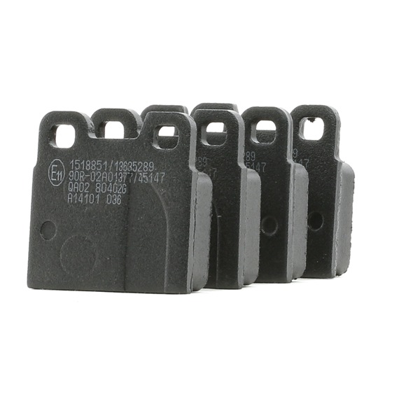 Remblokken (402B1105) van RIDEX Voor VW Kaefer Cabrio (15) 1303 1.2 (25 KW / 34 PK / Van 1975)