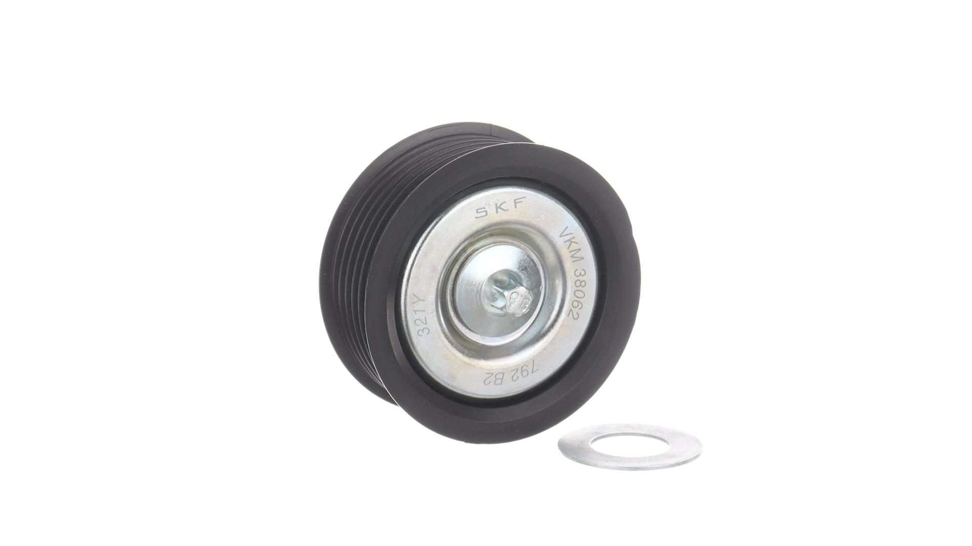 OEM 2722020819 SKF Deflection / guide pulley, V-ribbed belt VKM 38062 for VW, AUDI, MERCEDES-BENZ, SKODA, FIAT