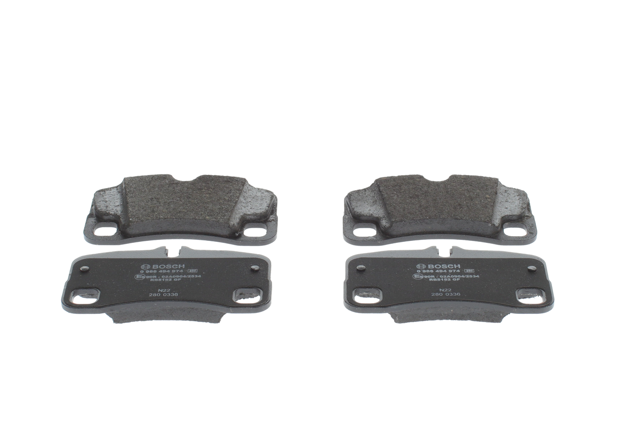 OEM 99735294792 BOSCH Kit pastiglie freni 0 986 494 974 per PORSCHE