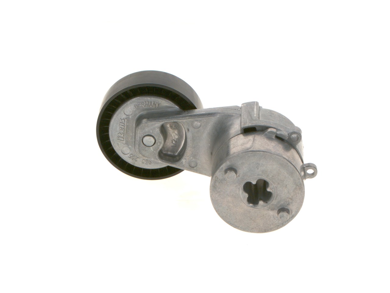 Riemspanner, Poly V-riem (1 987 945 811) van BOSCH Voor OPEL Astra G CC (T98) 1.6 LPG (F48) (62 KW / 84 PK / Van 1998)