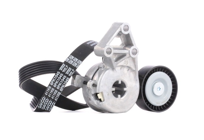 DAYCO Juego de correas trapeciales poli V (KPV327) para VW Passat B6 Sedán (3C2) 1.6 (75 KW / 102 CV / de 2005)