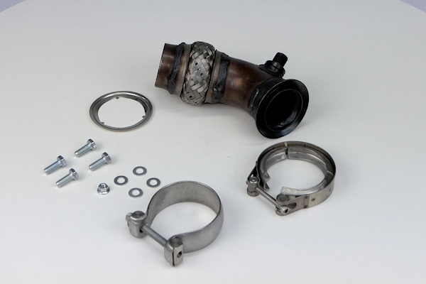 OEM 2E0254700GX HJS Reparasjonsrør, katalysator 91 11 1659 for VW, MERCEDES-BENZ, AUDI, SKODA, SEAT