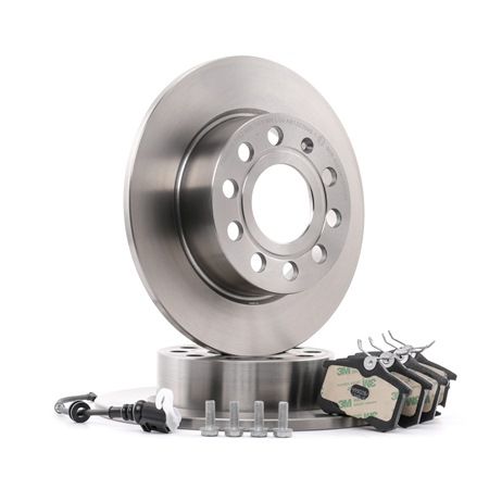 OEM 6Q0698451 RIDEX Kit dischi e pastiglie 3405B0344 per VOLKSWAGEN, AUDI, CITROЁN, SEAT, HONDA