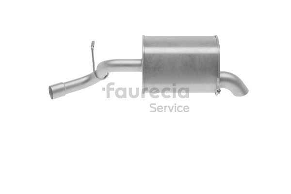 Bakre eksospotte (FS15741) fra Faurecia for CITROËN C5 III Stasjonsvogn (RW_) 2.0 HDi (120 KW / 163 HK / Fra 2009)