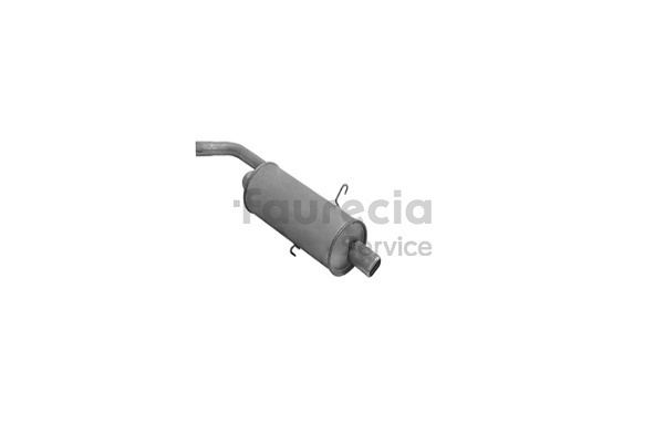 Bakre eksospotte (FS25023) fra Faurecia for FIAT RITMO I (138A) 1.3 (50 KW / 68 HK / Fra 1983)
