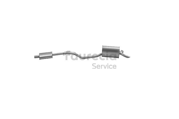 Faurecia Bakre eksospotte FS25060 Lyddemper eksos / bakre lyddemper Faurecia FS25060