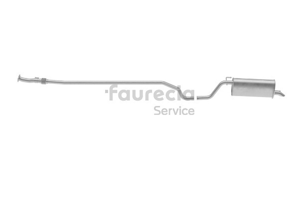 OEM 55700851 Faurecia Takaäänenvaimentaja FS25093 varten FIAT, ALFA ROMEO, LANCIA