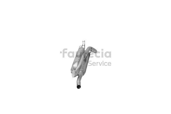 Faurecia Bakre eksospotte FS25290 Lyddemper eksos / bakre lyddemper Faurecia FS25290