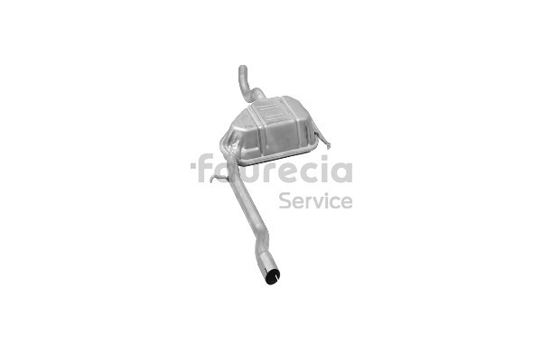 OEM 7675678 Faurecia Keskiäänenvaimentaja FS25363 varten FIAT, ALFA ROMEO, LANCIA