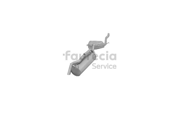 OEM 46541024 Faurecia Takaäänenvaimentaja FS25384 varten FIAT, ALFA ROMEO, LANCIA