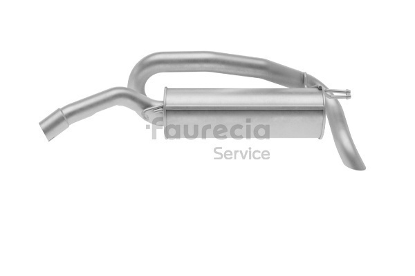 Bakre eksospotte (FS25551) fra Faurecia for FIAT STILO (192) 2.4 20V (192_XD1A, 192AXD12) (125 KW / 170 HK / Fra 2001)