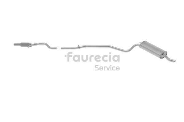 OEM 51782930 Faurecia Marmitta FS25564 per FIAT, ALFA ROMEO, LANCIA