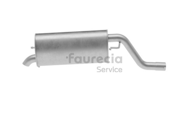 OEM 51863776 Faurecia Takaäänenvaimentaja FS25876 varten FIAT, ALFA ROMEO, LANCIA