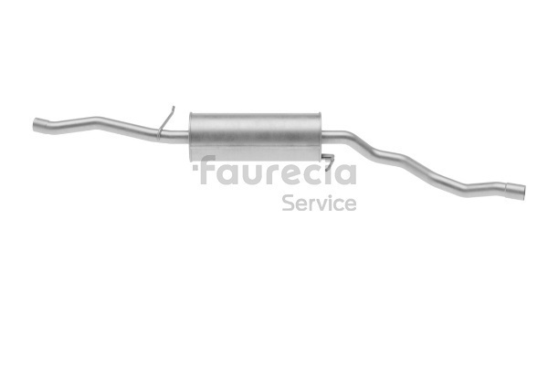 Faurecia Mellempotte FS30498 Midterste lyddæmper Faurecia FS30498