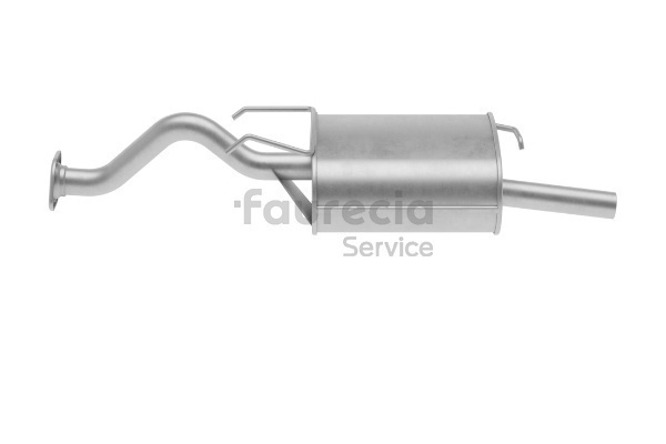 Faurecia Bakre eksospotte FS33157 Lyddemper eksos / bakre lyddemper Faurecia FS33157