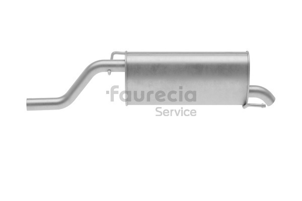 Bakre eksospotte (FS40030) fra Faurecia for VAUXHALL Corsa Mk III (D) Hatchback (S07) 1.2 LPG (L08) (63 KW / 86 HK / Fra 2011)
