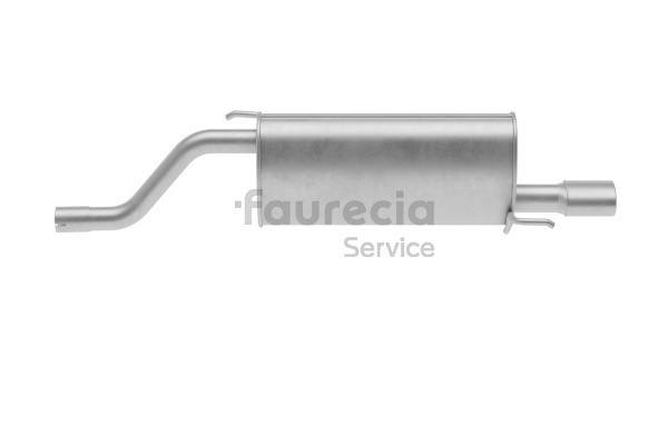 Bakre eksospotte (FS40033) fra Faurecia for VAUXHALL Corsa Mk III (D) Hatchback (S07) 1.2 LPG (L08) (63 KW / 86 HK / Fra 2011)
