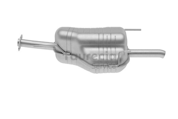 Bakre eksospotte (FS40386) fra Faurecia for VAUXHALL Astra Mk IV (G) Stasjonsvogn (T98) 1.4 16V Dualfuel (66 KW / 90 HK / Fra 1999)