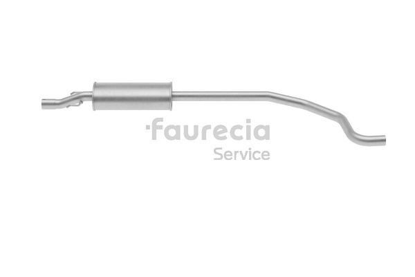 Fremre eksospotte (FS40855) fra Faurecia for OPEL Corsa D Hatchback (S07) 1.4 (L08, L68) (66 KW / 90 HK / Fra 2006)
