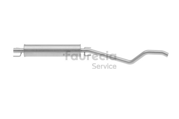 Faurecia Fremre eksospotte FS40873 Forreste lyddemper Faurecia FS40873