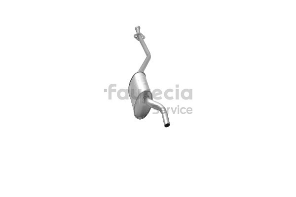 OEM 7763135 Faurecia Keskiäänenvaimentaja FS43012 varten FIAT, ALFA ROMEO, LANCIA, AUTOBIANCHI