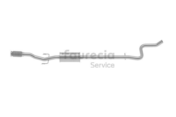 Faurecia Forreste lyddæmper (FS45827) til PEUGEOT 207 CC (WD_) 1.6 16V Turbo (115 KW / 156 HK / fra 2009)