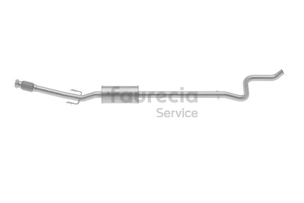 Faurecia Forreste lyddæmper (FS45830) til PEUGEOT 207 SW (WK_) 1.6 16V (88 KW / 120 HK / fra 2007)