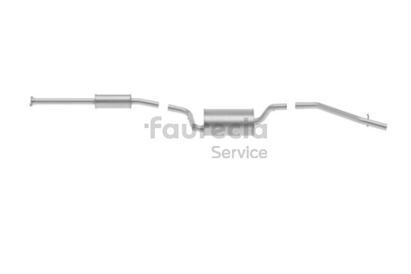 OEM Z60140300F Faurecia Bakre eksospotte FS47307 for FORD, MAZDA