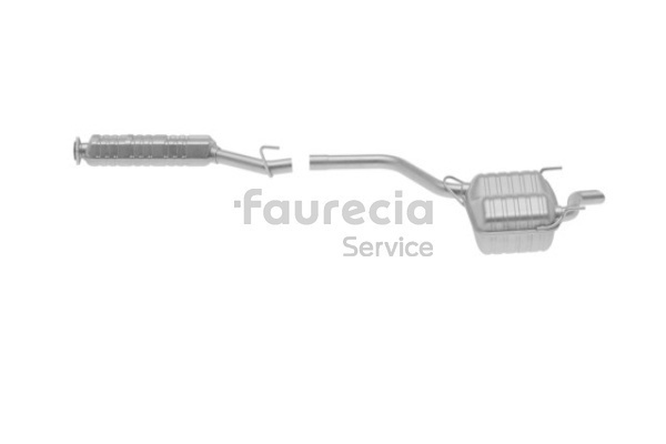 OEM 2024902721 Faurecia Takaäänenvaimentaja FS50092 varten MERCEDES-BENZ
