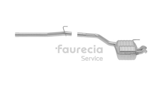 OEM 2024901521 Faurecia Marmitta FS50173 per MERCEDES-BENZ