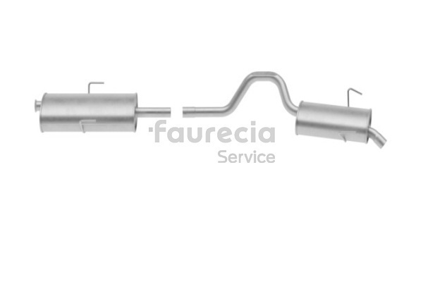OEM 6025304101 Faurecia Silenciador trasero FS55603 para RENAULT, DACIA