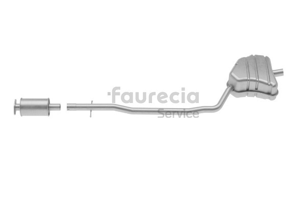 Faurecia Silencieux arrière FS72005 Pot d'échappement Faurecia FS72005