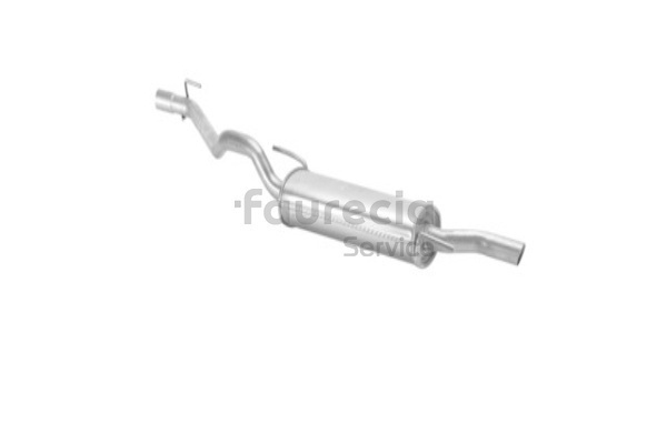OEM 1H6253609F Faurecia Takaäänenvaimentaja FS80117 varten VW, AUDI, SKODA, SEAT