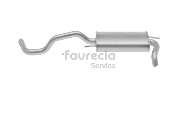 OEM 6N0253609AA Faurecia Silenciador trasero FS80220 para VOLKSWAGEN, SEAT, AUDI, SKODA