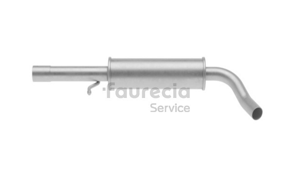 OEM 1J0253209E Faurecia Midtre lydpotte FS80225 for VW, AUDI, SKODA, SEAT