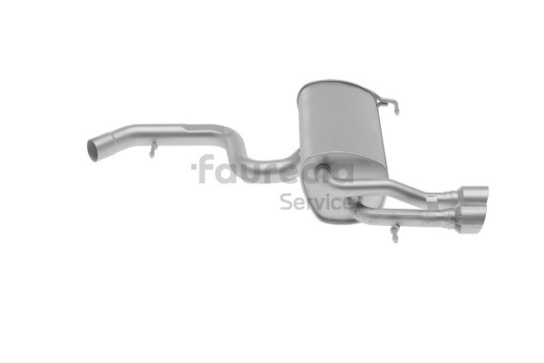 Faurecia Bakre eksospotte FS80296 Lyddemper eksos / bakre lyddemper Faurecia FS80296