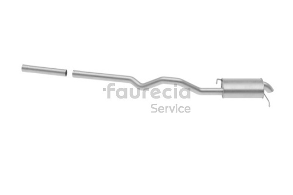 OEM 7E0253609 Faurecia Bakre eksospotte FS80747 for VW, AUDI, SKODA, SEAT