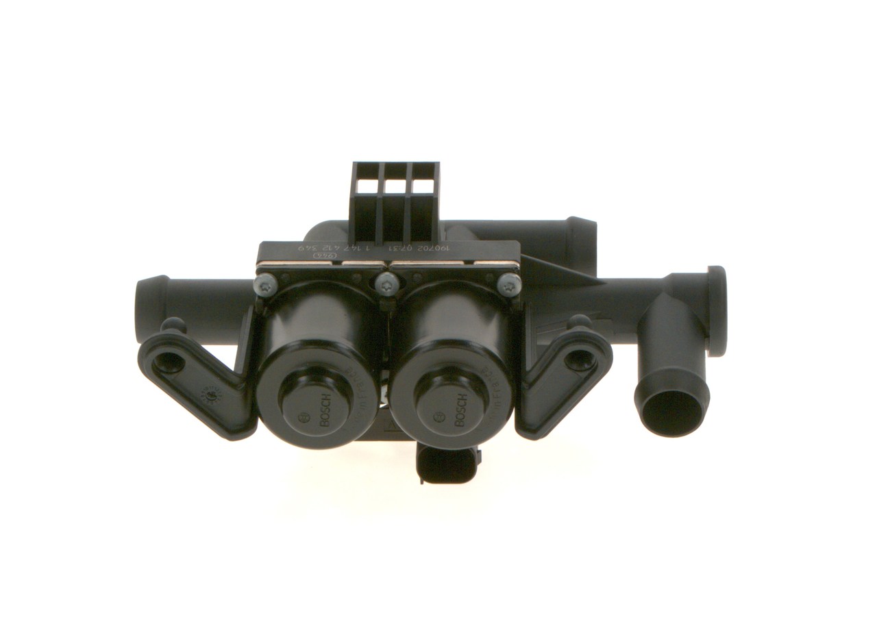 Regelklep koelvloeistof (1 147 412 349) van BOSCH Voor BMW 5 Sedan (F10) 528 i (160 KW / 218 PK / Van 2014)