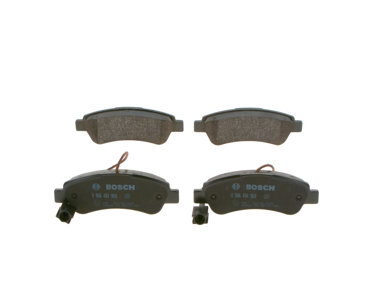 OEM 77366679 BOSCH Kit pastiglie freni 0 986 494 969 per FIAT, PEUGEOT, ALFA ROMEO, CITROЁN, LANCIA