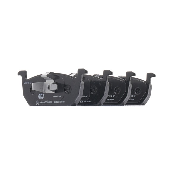 OEM 2Q0698151C HELLA Bromsbelägg 8DB 355 032-951 för VW, AUDI, SKODA, SEAT