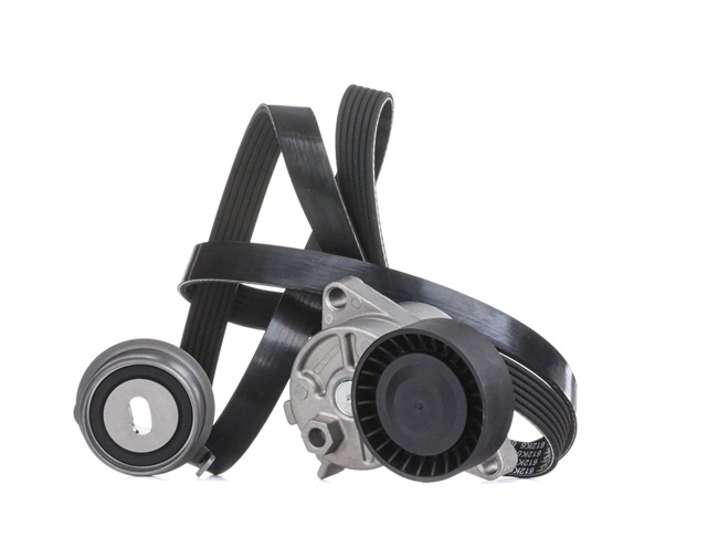 OEM 11281738061 RIDEX V-Ribbed Belt Set 542R0388 for BMW, MINI