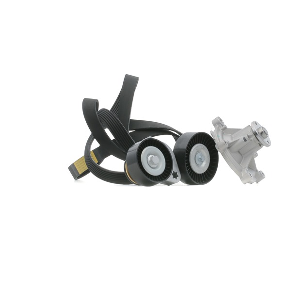 RIDEX Bomba de água + kit da correia de distribuição (4172P0003) para MERCEDES-BENZ Classe C Sedan (W204) C 180 Kompressor (204.044, 204.045) (115 KW / 156 CV / de 2008)