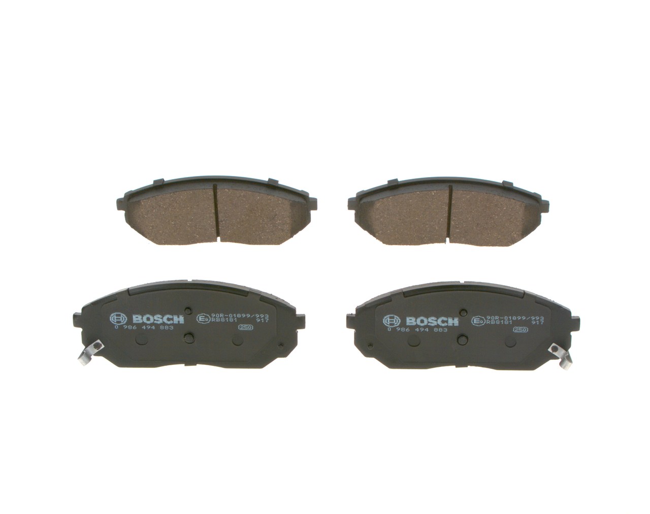 OEM 45022TR0E02 BOSCH Jarrupalat, levyjarru 0 986 494 883 varten HONDA