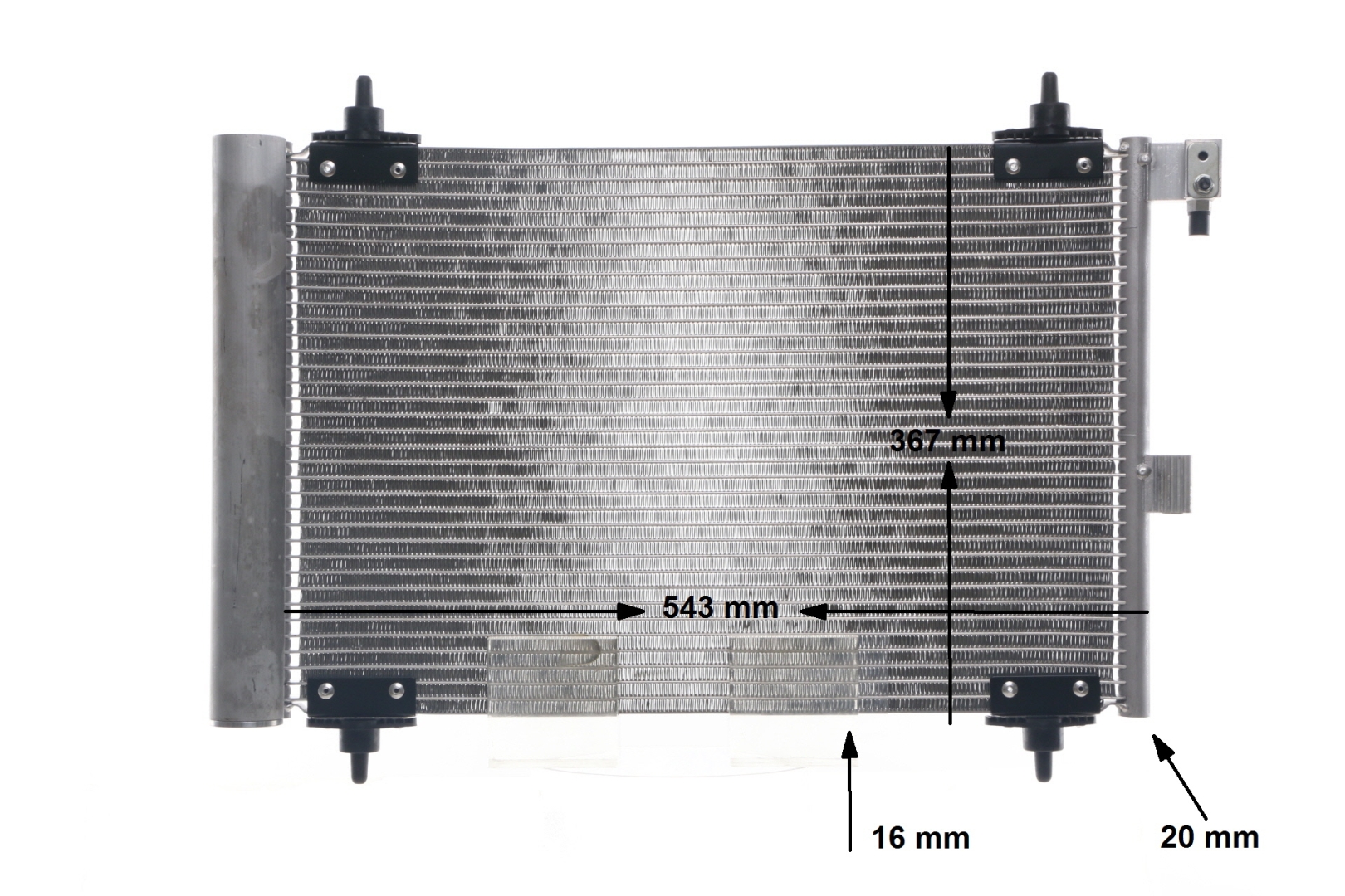 OEM 6455CV MAHLE ORIGINAL Condensador, ar condicionado AC 350 000S para VW, PEUGEOT, FORD, CITROЁN, VOLVO