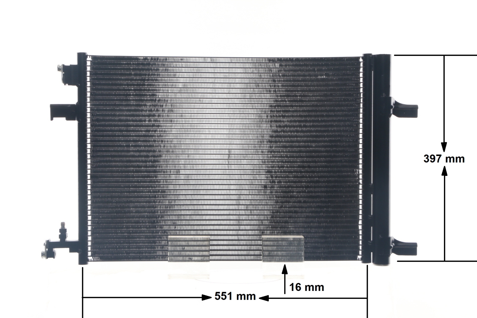 Condensor voor airco (AC 636 000S) van MAHLE ORIGINAL Voor VAUXHALL Astra Mk VI (J) GTC (P10) 1.4 (74 KW / 101 PK / Van 2011)