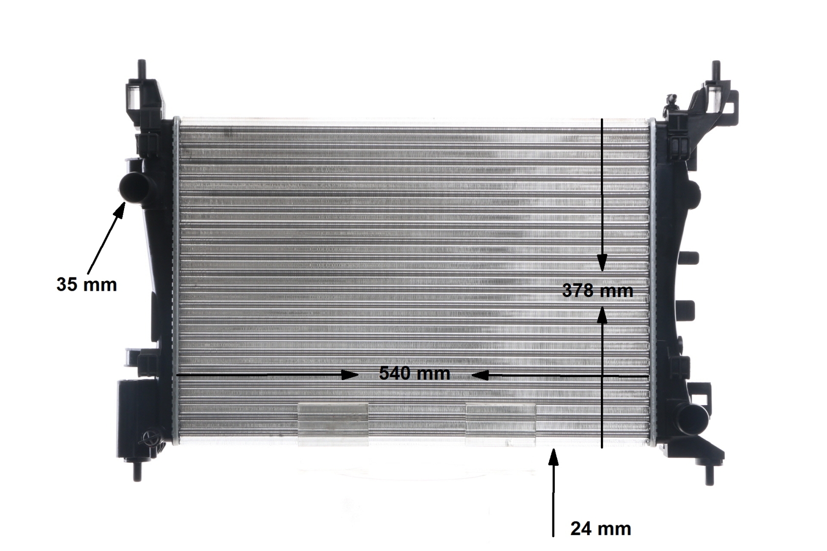 OEM 1330T8 MAHLE ORIGINAL Jäähdytin, moottorin jäähdytys CR 1121 000S varten VOLVO, FORD, PEUGEOT, CITROЁN, FIAT