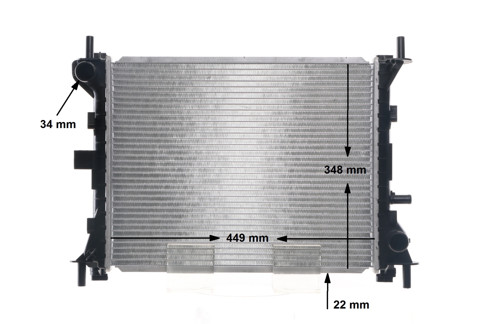 OEM 98AB8005JB MAHLE ORIGINAL  Kühler, Motorkühlung CR 1136 000S für FORD, VOLVO, FORD USA