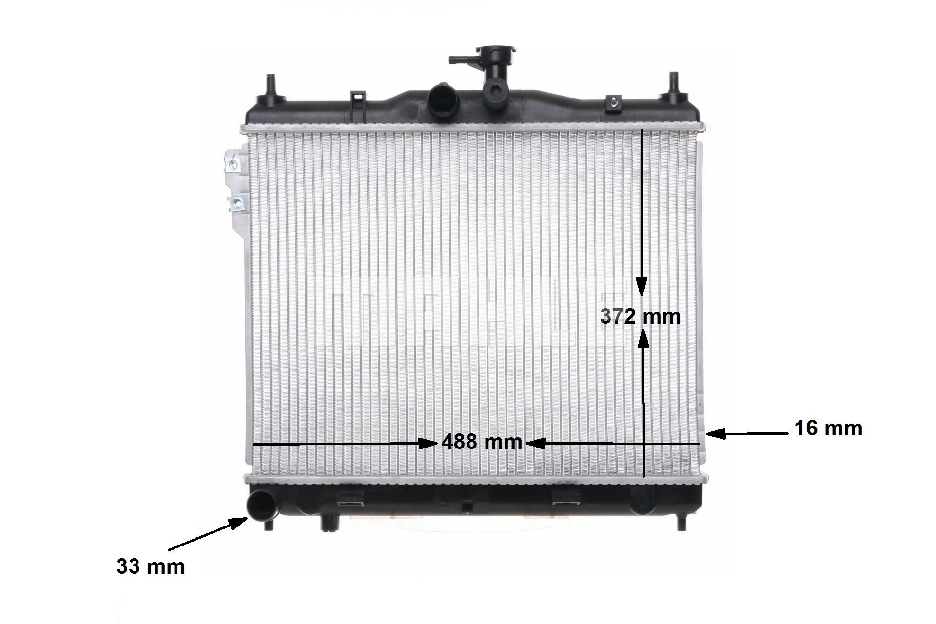 OEM 253101C106 MAHLE ORIGINAL Radiador, refrigeración del motor CR 1277 000S para HYUNDAI, HONDA, KIA, VOLVO