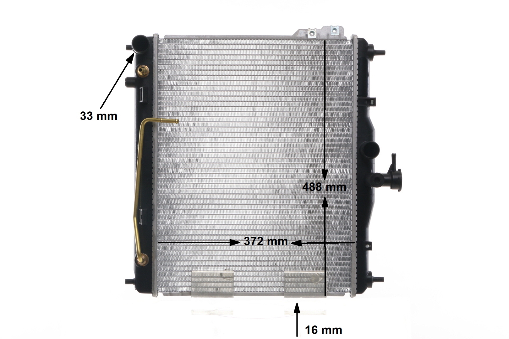 OEM 253101C150 MAHLE ORIGINAL Radiador, refrigeración del motor CR 1278 000S para HYUNDAI, HONDA, KIA, VOLVO